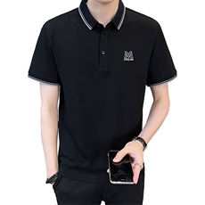 数据款Polo衫时尚刺绣男款短袖青春流行T恤DS-A329-PL2037-P50，男装Polo衫，电商A329