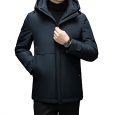 冬季2023新款中年男士商务休闲羽绒服连帽保暖冬装加厚外套男装，男装羽绒服，电商B212（原钱塘6029）