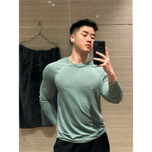 高品 磨毛运动长袖T恤打底衫男女跑步衫吸湿保暖透气 A1343-P45图片