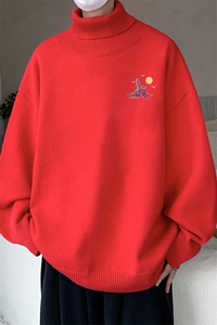 控68高领毛衣男士大码内搭毛线衣男 GM45364-P45加绒款-P65图片