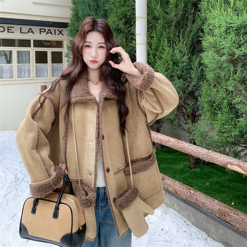 25冬新款皮毛一体棉服5557-P225-K338,女装棉衣/棉服,2C305