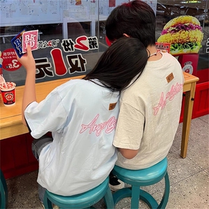 万针全刺绣工艺抖音得物高品质260克重磅纯棉双纱美式高街短袖T恤,后会无期张碧晨穿搭男夏季图片