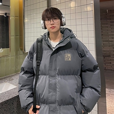 现货抖音得物可供视频三防加厚羽绒连帽棉衣外套面包棉服85551，男装棉衣，电商A486