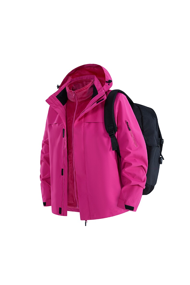 冲锋衣2025新款秋冬三合一户外防风登山运动外套A436-6688-P105,男装夹克,电商A436