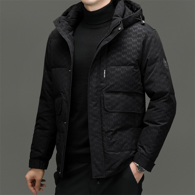 DF23102钱塘2020-2新款冬季时尚百搭有帽简约中年男士羽绒服P303,男装羽绒服,钱塘207-2