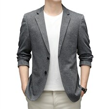中年男士春秋季韩版商务休闲小西服外套2023新款便服单西外套，男装西服，电商B212（原钱塘6029）