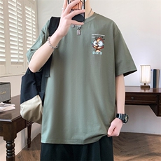 夏季男短袖t恤高品质多工艺发泡印大码T恤衫HF8392-P34，男装T恤，星座1206（原A206）