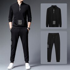CA9851钱塘2020-2秋冬季新款时尚休闲帅气中青年男士套装P180，男装休闲套装，钱塘207-2