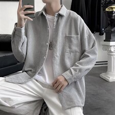 长袖衬衫男春季设计感小众痞帅衬衣港风日系潮流寸衫外套CS83-P42图片