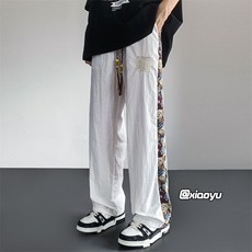 XZ616早秋季新款风小熊拼接刺绣休闲裤TY893M-5XL特P25控48，男装休闲裤，星座512A（原616）