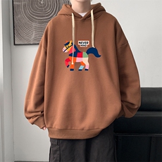 连帽卫衣男大码胖子帽衫大号运动服WY2458-P35，男装卫衣，电商A040