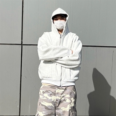 抖音得物高品质二开25秋冬美式重磅宽松结构设计连帽卫衣外套W78，男装卫衣，电商A486