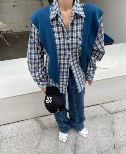 格子风衬衣yyds披肩也是加分点，其它，U SAY(3F)