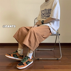 A921TP38控59-织带拼接工装七分裤子男夏季美式潮牌宽松速干短裤，男装牛仔裤，电商B241