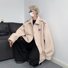 男装呢料夹克2026秋冬季新款毛呢大衣男生外套XZ514-2-F611-P135，男装夹克，星座514-2(原B239)