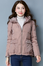 棉衣/棉服时尚气质韩版修身显瘦简约口袋甜美连帽2020年冬季，女装棉衣/棉服，丽影随形