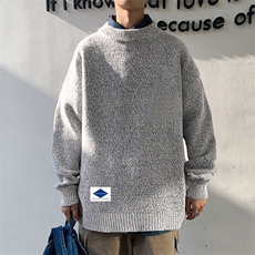M19061-P45加绒款-P65加厚加绒毛衣男大码毛线衣男针织衫男线衫，男装针织衫/毛衣，电商A040