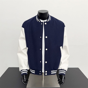 假模-美式棒球服男士秋新款百搭夹克外套 9112-P68图片