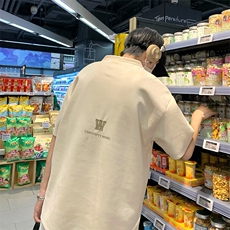 夏季港风ins短袖上衣半袖T恤潮男潮流宽松潮牌五分袖T1161-P29，男装Polo衫，星座512-2