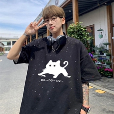 量大优供抖音视频支持得物配合二开美式满天星亮片短袖T恤MTX566，男装T恤，电商A486