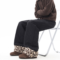 【现货】XZ612-K528-特P53冬季棉裤葫芦纹豹纹羊羔绒滑雪裤，男装棉裤，星座612