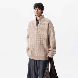 现货1W 毛衣针织衫半拉链男装 M453-特P50图片