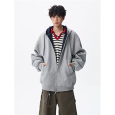 美式连帽外套男女秋冬2025新款宽松流行卫衣开衫上衣WYD81P54，女装短外套，星座1013-5