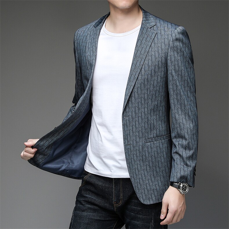 X2212钱塘2020-2春秋款新款合身中青年男士时尚休闲简约西服P150,男装西服,钱塘207-2