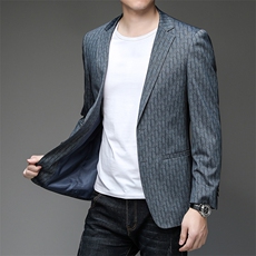 X2212钱塘2020-2春秋款新款合身中青年男士时尚休闲简约西服P150，男装西服，钱塘207-2