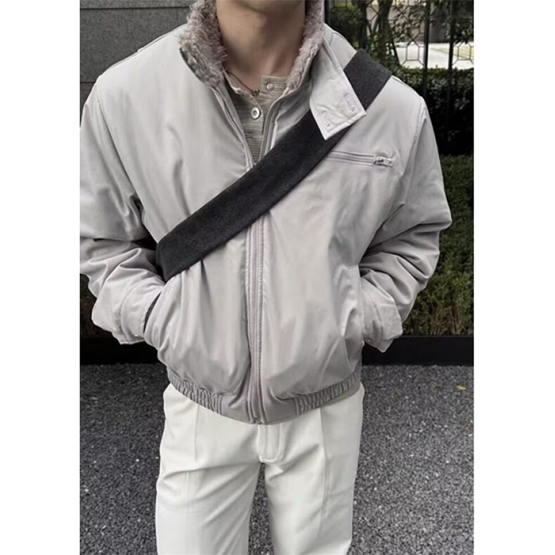 男装复古水洗时尚立领夹克男2026春季宽松休闲情侣外套M9928,男装夹克,星座1116A（原606A-3）