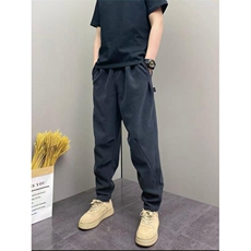 网图！秋季上新基础款休闲黑色长裤百搭-LK80173-特批40，男装休闲裤，电商A061