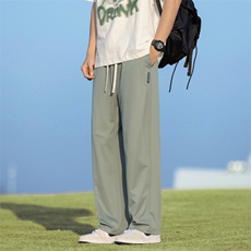 运动裤男春夏季薄款休闲裤宽松直筒潮牌潮流时尚百搭卫裤8009-P48，男装休闲裤，电商A178