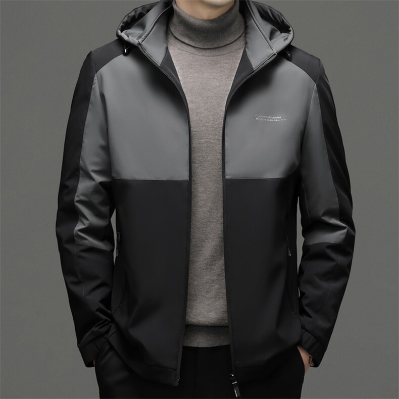 男士冬季加厚保暖羽绒服冬季新款白鸭绒外套中年商务休闲可脱卸帽,男装羽绒服,电商B212（原钱塘6029）