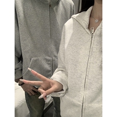 抖音得物品质二开26春装美式高街双头双拉链卫衣开衫外套W74，女装短外套，电商A486