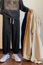 A651P45加绒P55-秋冬新款日系加绒加厚男裤子复古潮流宽松休闲裤，男装卫衣，电商B241