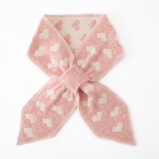 羊绒秋冬季羊绒围巾女外搭保暖针织时尚气质爱心，帽子，戎咖羊绒