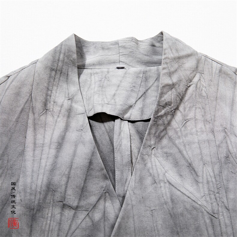 春装新款风男装改良汉服男士外套C236P80,男装民族服装,钱塘802
