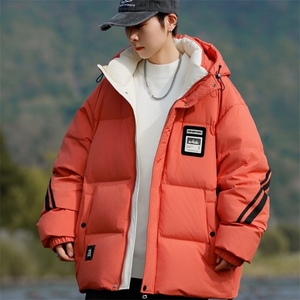 79007-特P258控338港风韩版休闲潮流时尚宽松羽绒服保暖外套男图片
