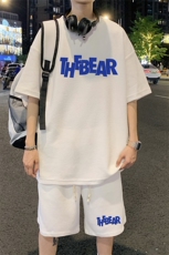 ！2023夏季男士华夫格短袖T恤套装学生一套衣服HTZ11P50，男装T恤，电商B220