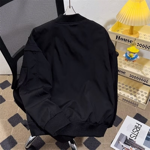 高质量棒球服夹克男士韩版潮流刺绣宽松2025冬季ins外套W6238-P93图片
