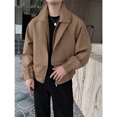 高品质秋款男夹克衫假两件拼接拉链外套JK0017P65，男装夹克，星座1013-1