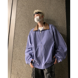 2024春秋痞帅外套男ins高街潮牌港风韩版潮流宽松夹克JK090-P63图片