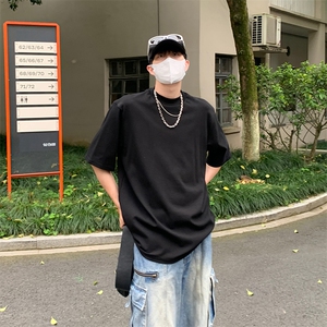 特P35 无差价高弹力高品质半高领正肩短袖T恤-HT10179 港风图片