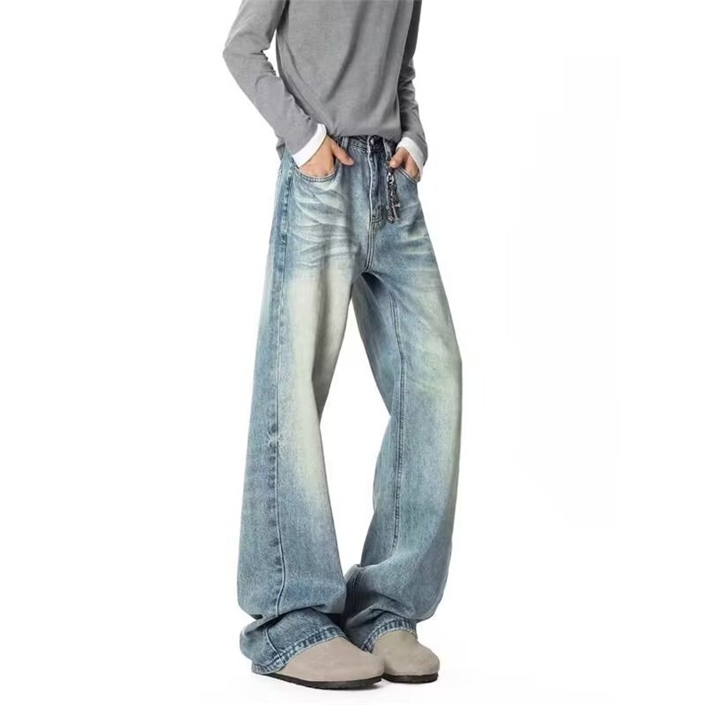 1506-1/K84221/P48港风潮男个性字母牛仔裤嘻哈ins潮高街潮帅长裤，男装牛仔裤，星座1506-1