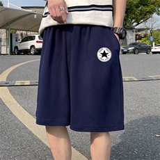 MK37008-P15冰丝短裤男士大码宽松休闲五分裤男运动中裤港风，男装休闲裤，电商A040