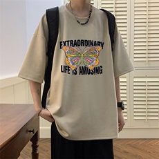 麂皮绒短袖t恤男大码半袖男酒店风JD82366-P25，男装T恤，电商A040