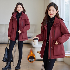 现货加绒派克服女，女装派克服，韩派