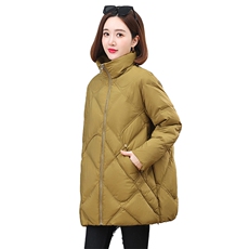 2023冬季新款时尚立领宽松羽绒服显瘦保暖外套，女装羽绒服，依恋蒂丝