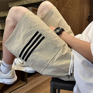 抖音品质工装休闲短裤大口袋微阔版型短裤男宽松运动五分裤 特P28图片