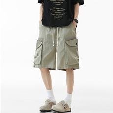 美式高阶夏季透气网眼工装短裤潮男五分裤KZ159991特批40，男装牛仔裤，电商A247